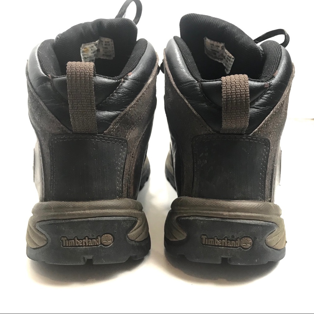 Timberland Women's Dark Brown Lace-Up Boots  -size 9 - Picture 7 of 8